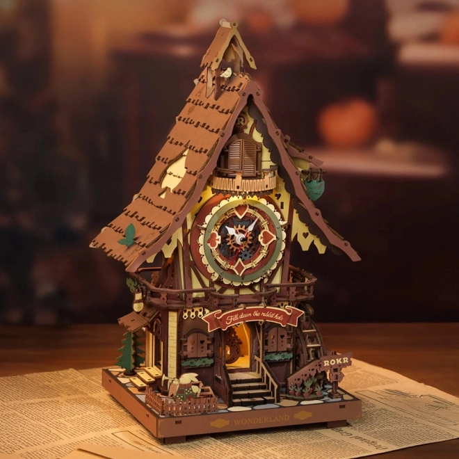 3D Mechanisches Puzzle Kuckucksuhr