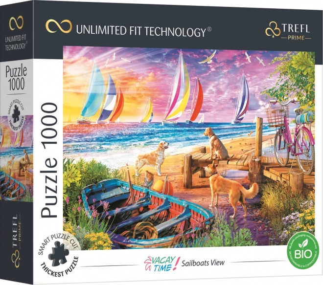 Puzzle Segelboote Aussicht 1000 Teile