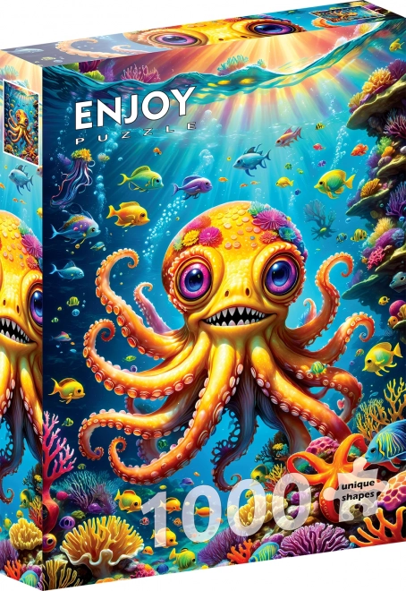 Puzzle Niedliches Kraken-Design 1000 Teile