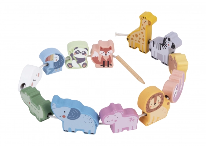 Drewniana Nähspielzeug Zoo von Woopie Green
