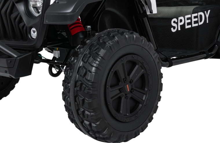 Große EVA-Räder und Federung für eine sanfte Fahrt