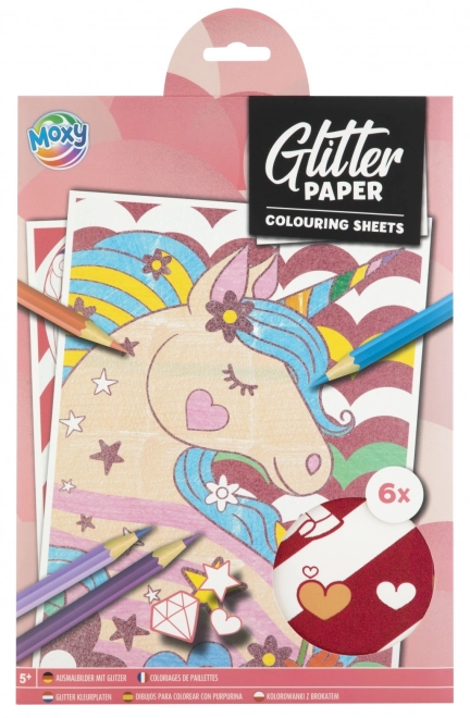 Glitzer-Malbuch A4