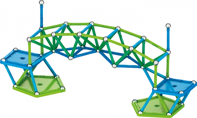 Magnetische Konstruktionssteine Classic Recycled 142 Teile