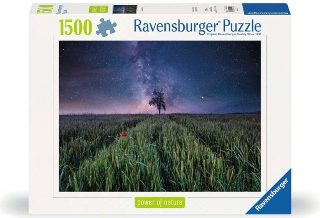 Ravensburger Puzzle Nachthimmel über Kornfeld