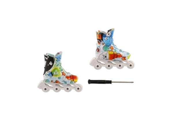 Finger-Skateboard Set mit Schraubendreher, 6 cm, verschiedene Farben