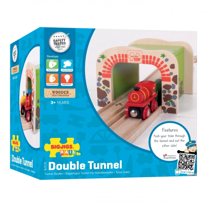 Bigjigs Rail Doppeltunnel