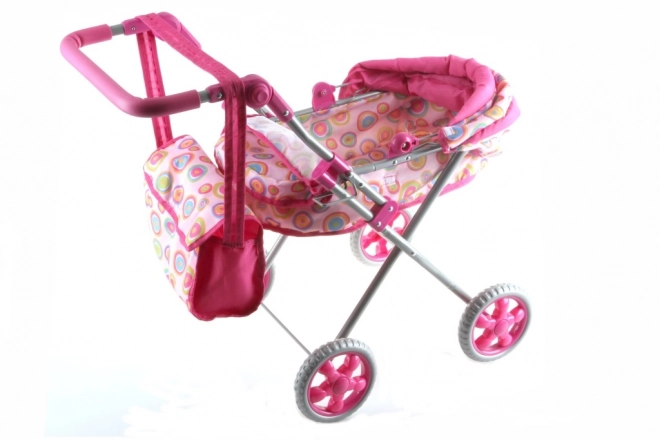 Tiefer Puppenwagen mit Tasche