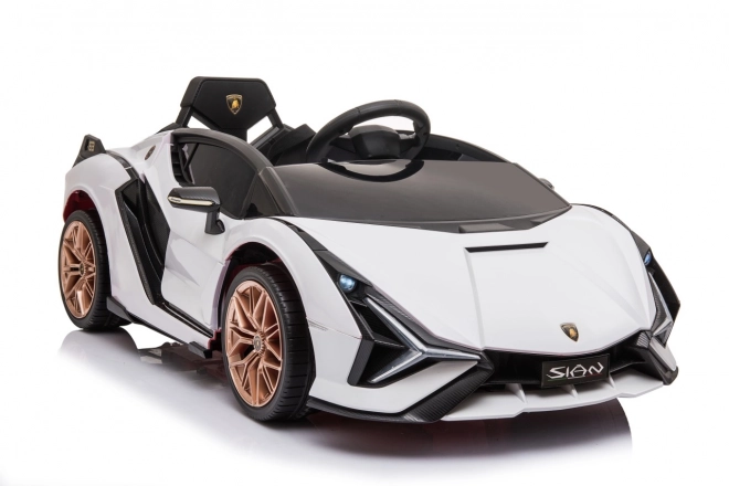 Lamborghini SIAN Kinderauto mit Batterie und Fernbedienung – Weiß
