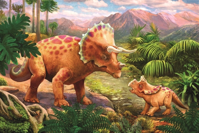 Puzzle 54 Teile Mini - Unglaubliche Dinosaurier