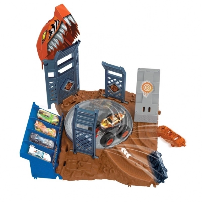 Hot Wheels Monster Trucks Arena Smashers Tiger Shark Set