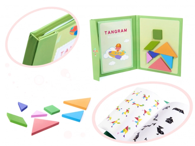 Magnetisches 3D Tangram Buch