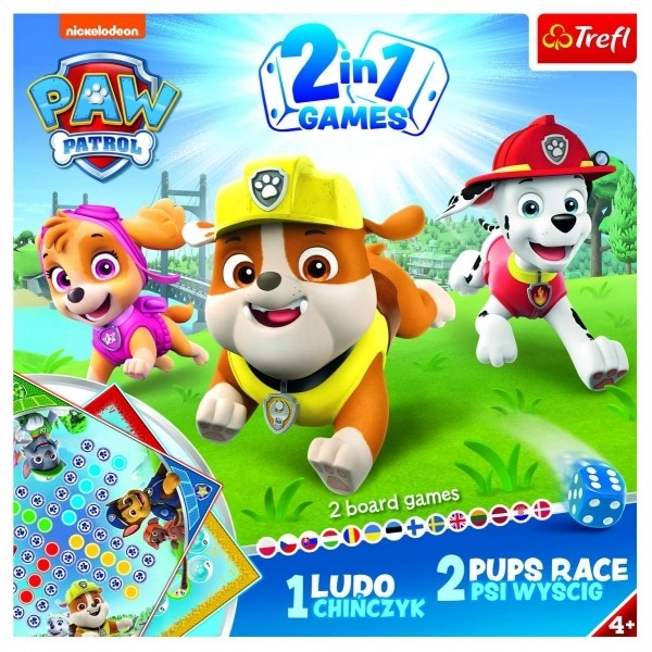 Trefl: Spiel 2 in 1 - Mensch ärgere Dich nicht: Paw Patrol