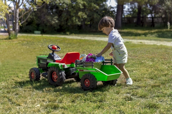 Injusa elektrischer Kindertrecker 6V mit Anhänger