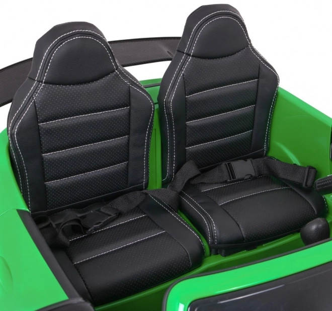 Mercedes-Benz GT R pro Kinder lackiert grün + 4x4 + Lüftungsöffnung + Fernbedienung + EVA + MP3 LED