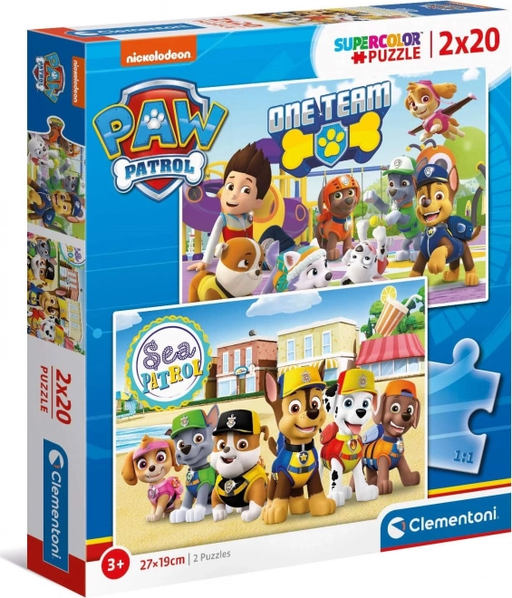 Clementoni puzzle paw patrol: wir sind ein team