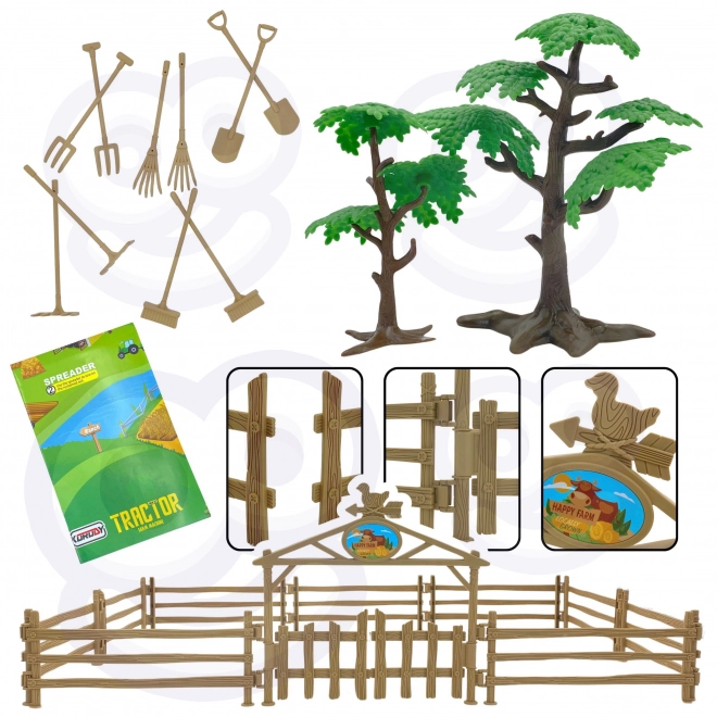 Woopie Bauernhof-Spielset mit Traktor und Anhänger
