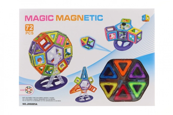 Magnetisches Bauspielzeug 72 Teile