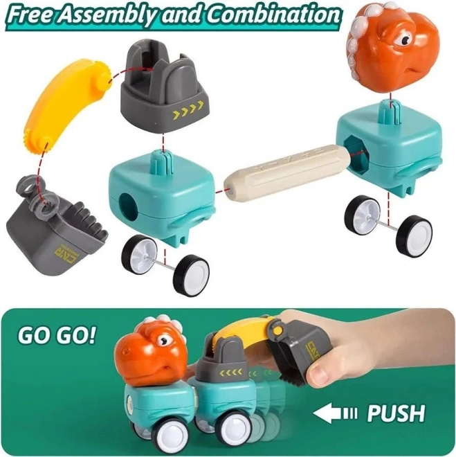Magnetische Konstruktionsspielzeug Dinosaurier Set