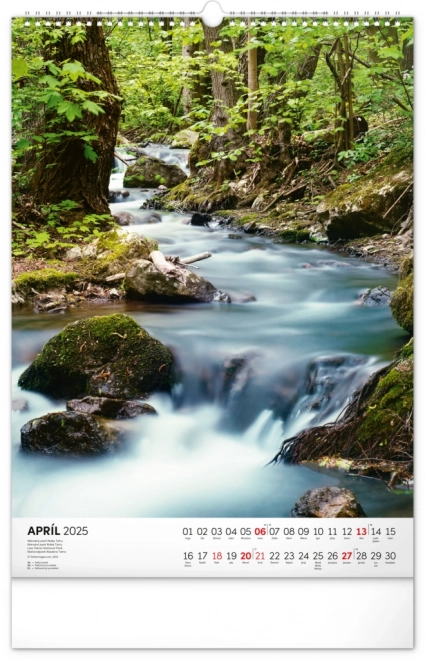 Wandkalender Slowakische Nationalparks 2025