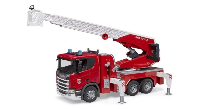 Feuerwehrauto Scania mit Drehleiter