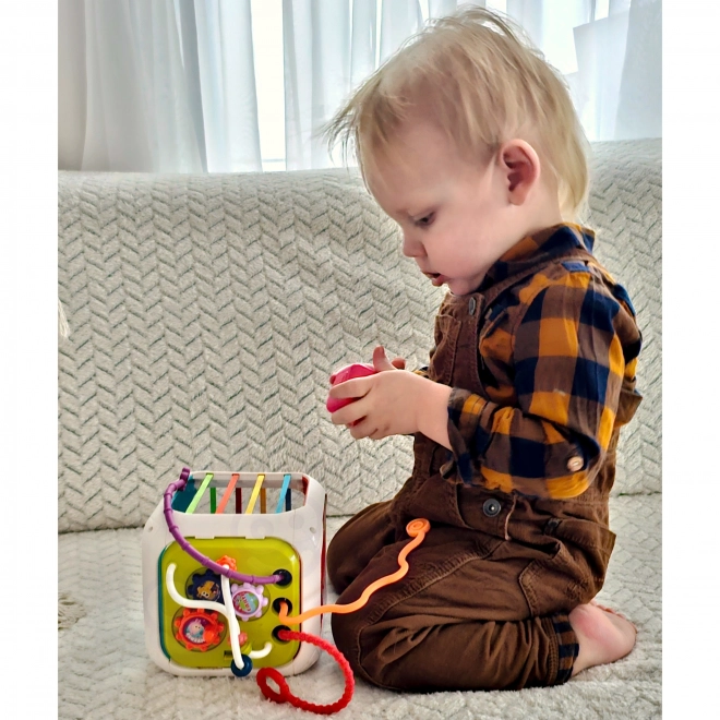 Woopie Elastischer Sensorikwürfel mit Sortierfunktionen und Tieren