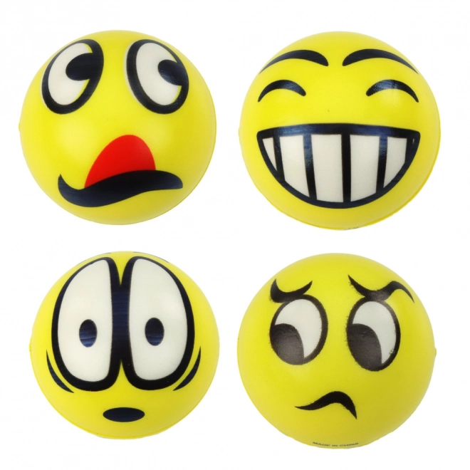 Antistressball mit Emoticon 6 cm