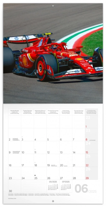 Notique Wandkalender Formel 1 - Jiří Křenek 2025