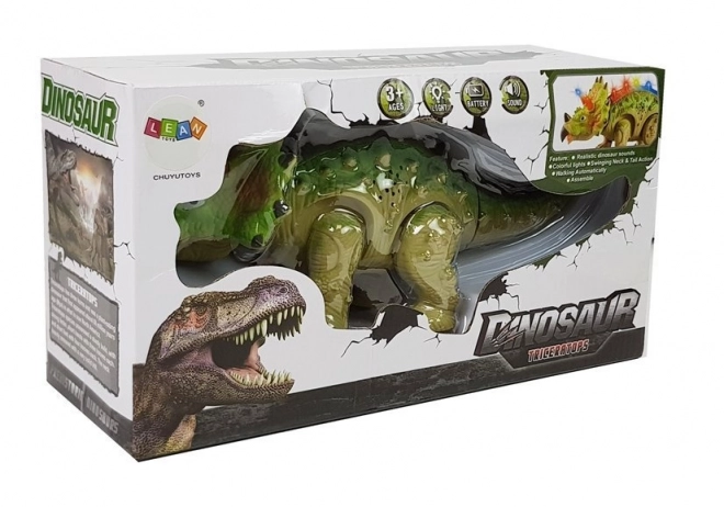 Dino-Spielzeug Triceratops Grün