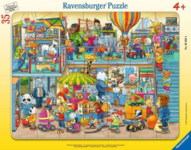 Ravensburger Puzzle Tier Spielwarenladen 35 Teile