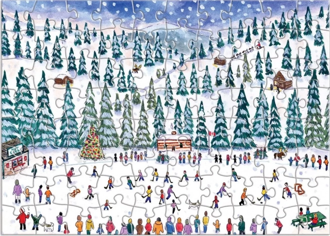 Galison Puzzle Adventskalender: 12 Weihnachtstage Puzzle