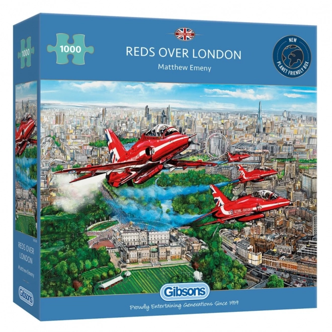 Gibsons Puzzle Red Arrows über London 1000 Teile