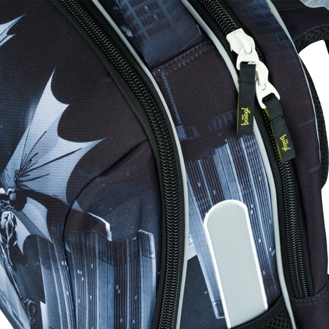Schulset Batman Dunkle Stadt: Rucksack, Federmappe, Beutel
