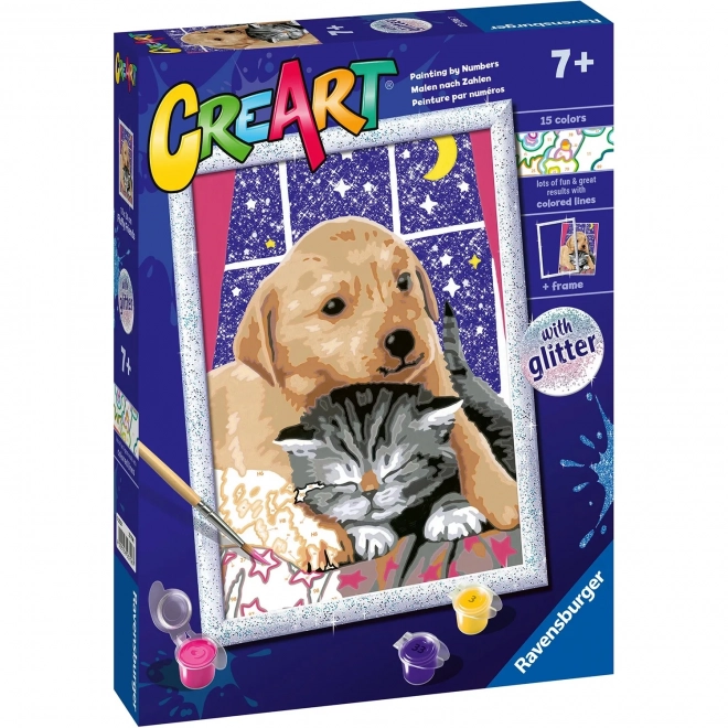 Ravensburger CreArt Fluffy Friends Malen nach Zahlen Set