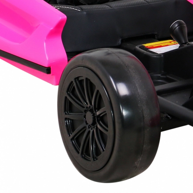 Speed 7 Drift King batteriebetriebenes Kart für Kinder Rosa + Driftfunktion + Sportsitz + 2 Geschwindigkeiten + EVA