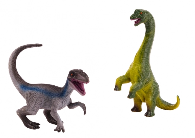 Dinosaurier Figuren Set Brachiosaurus Velociraptor