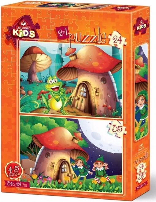 Puzzle Haus Pilz 24+35 Teile