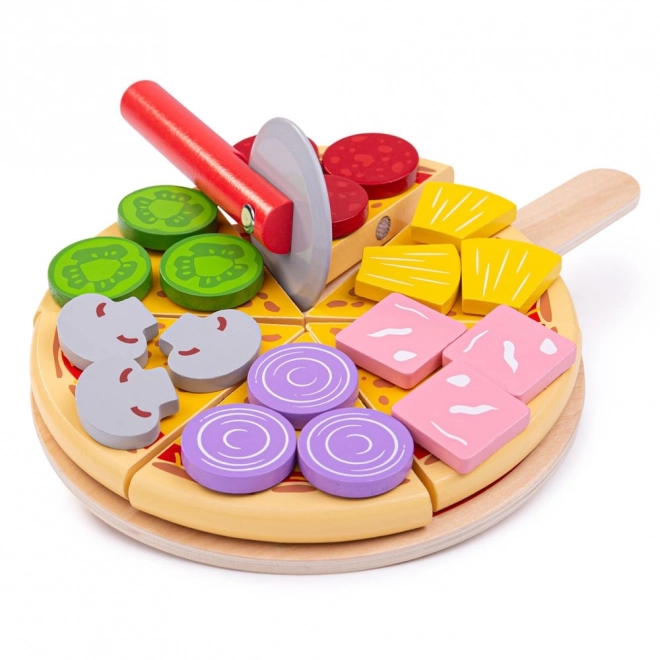 Bigjigs Toys Holz Pizza zum Schneiden