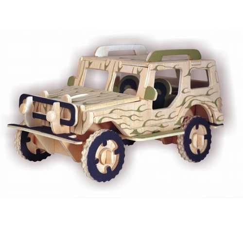 Holz 3D Puzzle Jeep