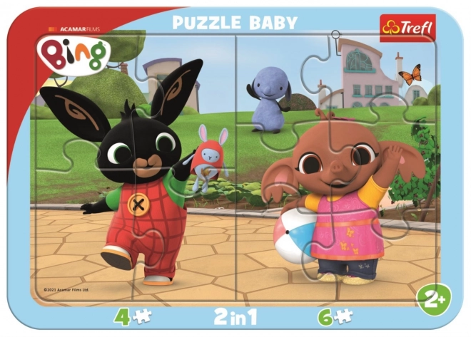 TREFL Baby Puzzle - Bing spielt 2-in-1