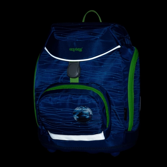 OXY Sherpy Blue Schulrucksack Set