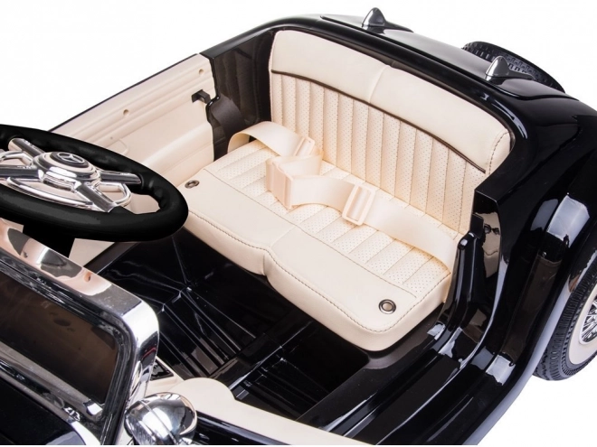 Retro-Auto auf Batterie Mercedes 540K Weiß – Schwarz