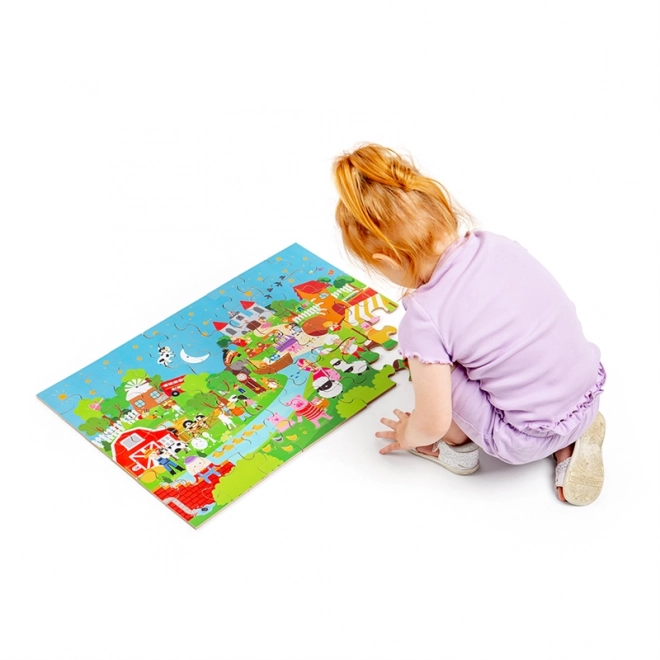 Bigjigs Toys Märchenhaftes Fußbodenpuzzle