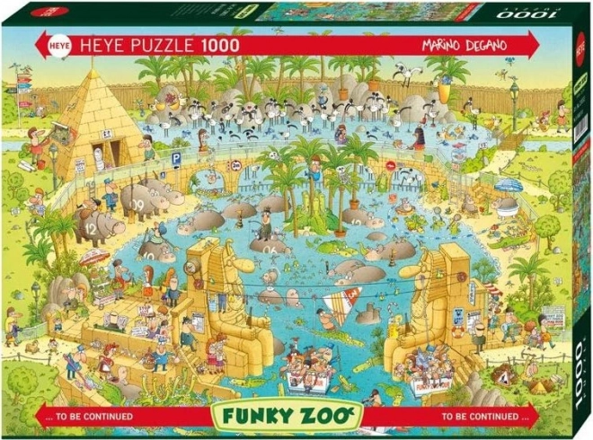 Heye Puzzle Verrückter Zoo: Nil-Ausstellung 1000 Teile