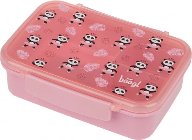 Baagl Brotzeitbox mit Fächern Panda