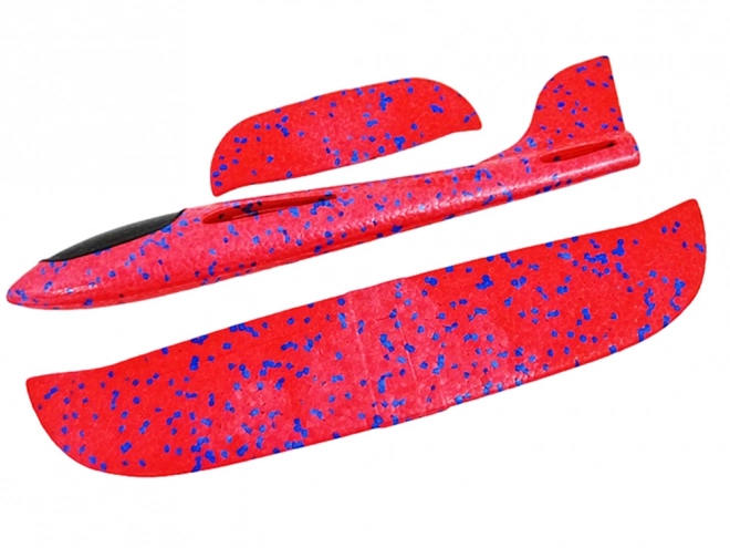 Großer roter Styroporflugzeug-Gleiter 47 cm