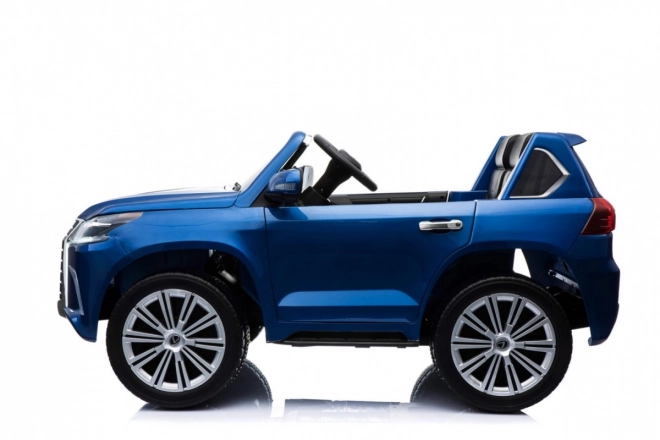 Lexus LX570 Bemaltes Auto für 2 Kinder Blau + Fernbedienung + EVA-Räder + Radio mit LED MP3