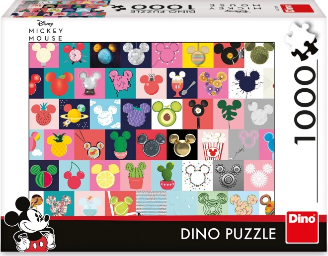 Dino Puzzle Mickey Maus Ohren 1000 Teile