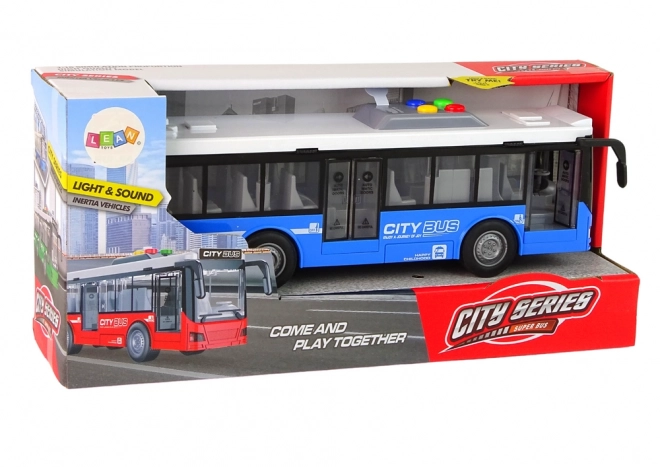 Batteriebetriebener Friktionsantrieb Bus mit Licht und Sound Blau