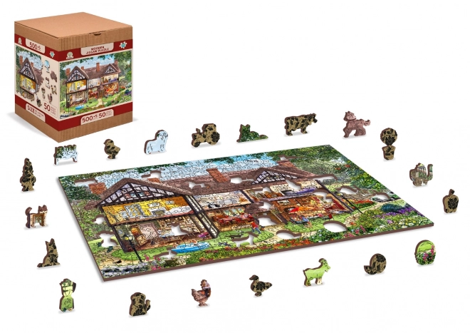 Holzpuzzle Sommerhaus 2-in-1, 505 Teile