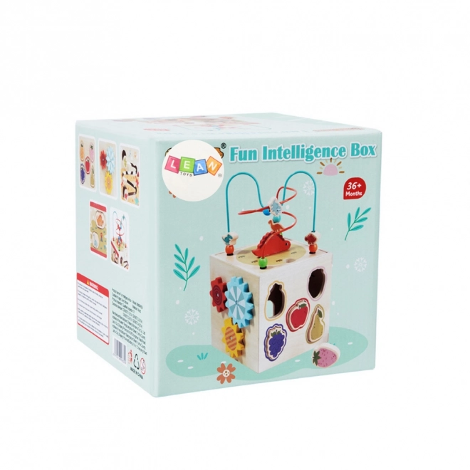 Holz-Sensory-Edukationswürfel mit 5 Spielflächen